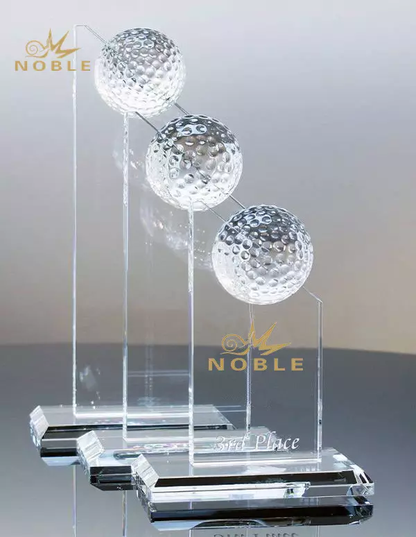 Different Size Custom Engraved Crystal Golf Trophy Buy Golf Trophy