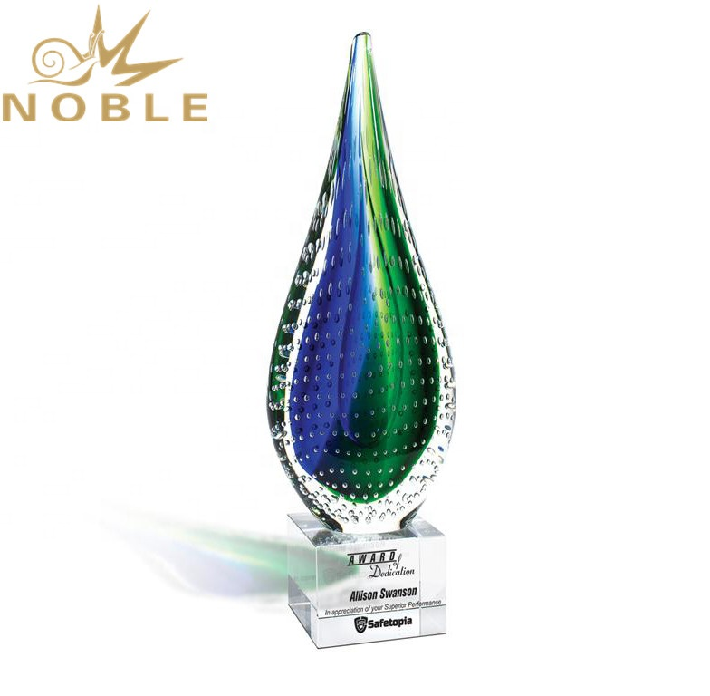 Excellent New Design Custom Hand Blown Tear Drop Shape Art Glass Award Trophy Buy Tear Drop 4728